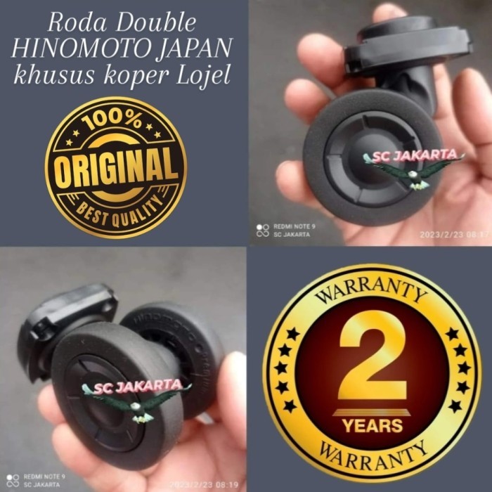 Roda gganti Koper Lojel, Roda Double Hinomoto Japan .