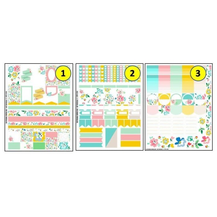 

UT246 Kertas Planner Addict - Floral Fun Design DISKON