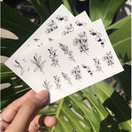 

KQ814 Dairy Deco - No Color Flower Sticker (1sheet) BIG SALE