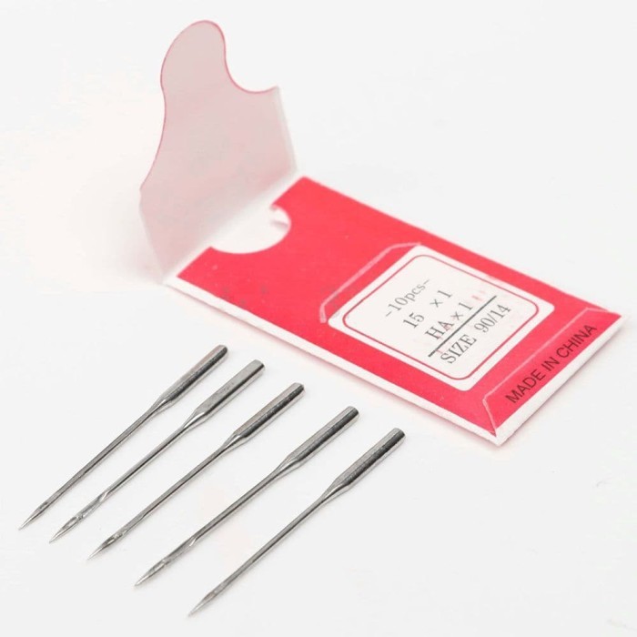 

HN604 Machine Threading Needle #No.9, 11, 12, 14, 16, 18, 20 (10pcs) GRATIS ONGKIR