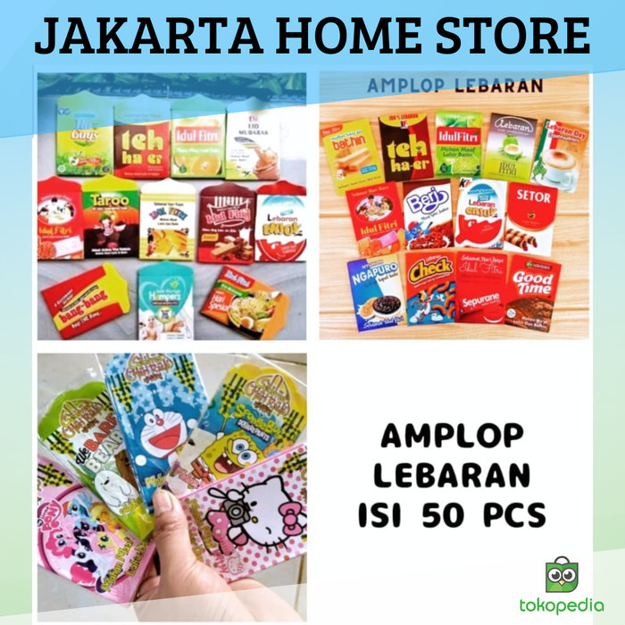 

BEBAS ONGKIR - amplop lebaran isi 50 lembar random ukuran 7x11cm