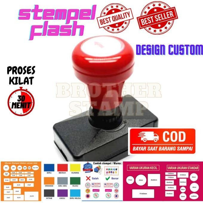 

STEMPEL LUNAS/CUSTOM/OTOMATIS TINTA