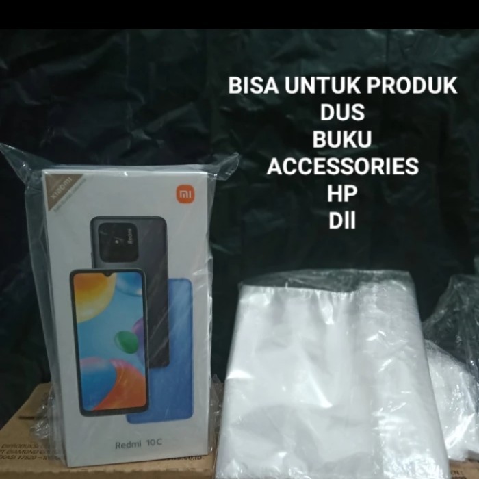 

PLASTIK PRES SEGEL OPPO VIVO MI REDMI XIAOMI REALME SAMSUNG APPLE IPHONE ORI PLASTIK DUS HP