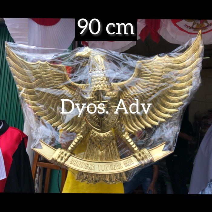 Lambang Garuda Pancasila Kuningan Dan Perunggu 90 Cm