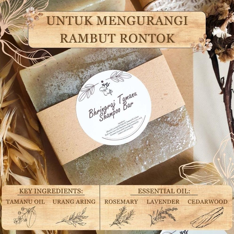 Bhringraj Tamanu Shampoo Bar - Scent Crafts - Natural Shampoo Bar - Organic Shampoo Bar - Shampo unt