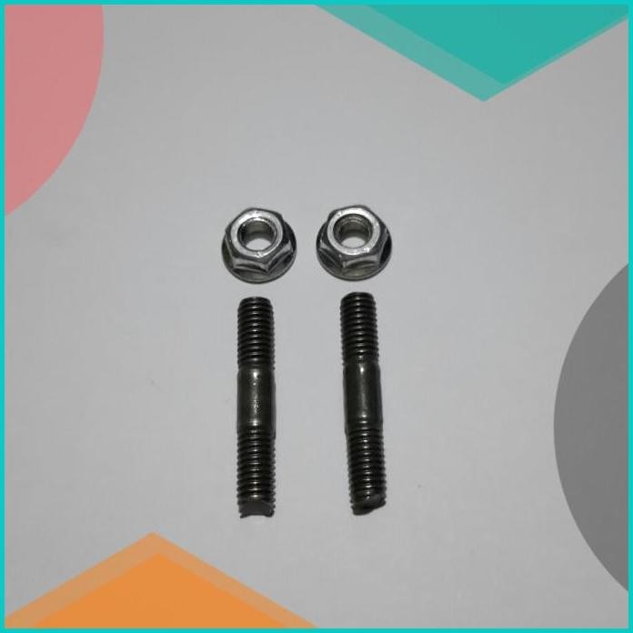 baut tanam + mur knalpot 6mm (baut 10) jupiter vega supra grand 11OKTZ