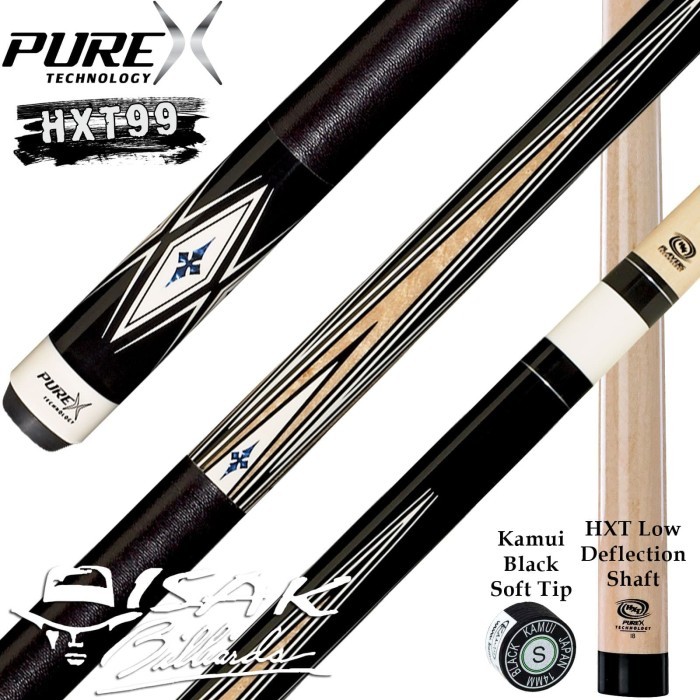 PureX HXT99 Cue - HXT Low Deflection Shaft Billiard Stick Kamui Tip S