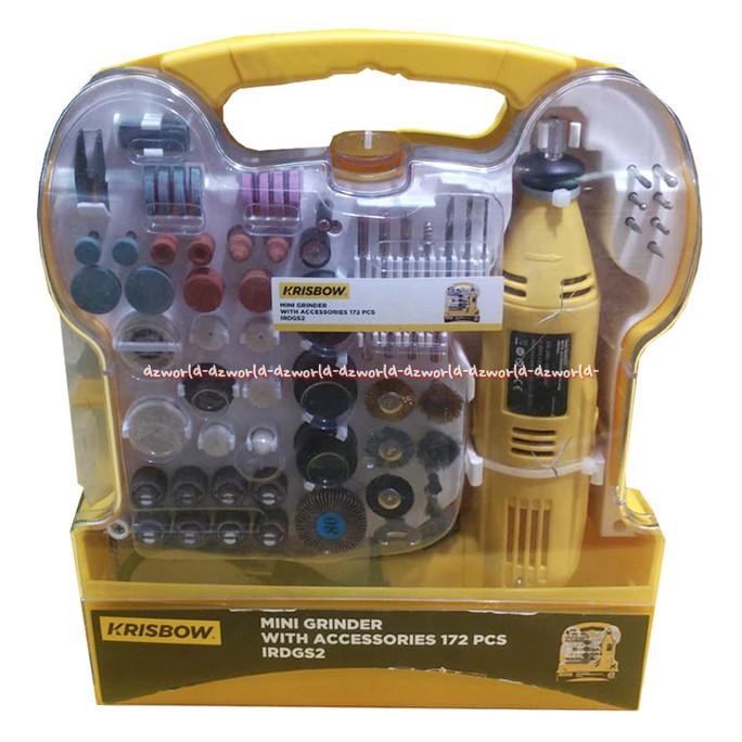 

Krisbow Rotary Tool 172pcs Gerinda Mini Alat Peralatan Bor Lengkap