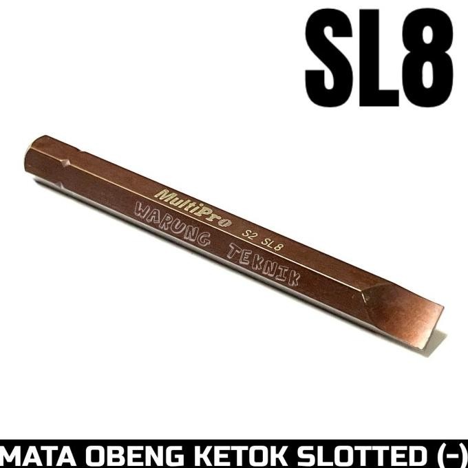 Crossman Slotted Impact Driver Bit Mata Obeng Ketok 8 10 Minus L80 Mm Terbaik