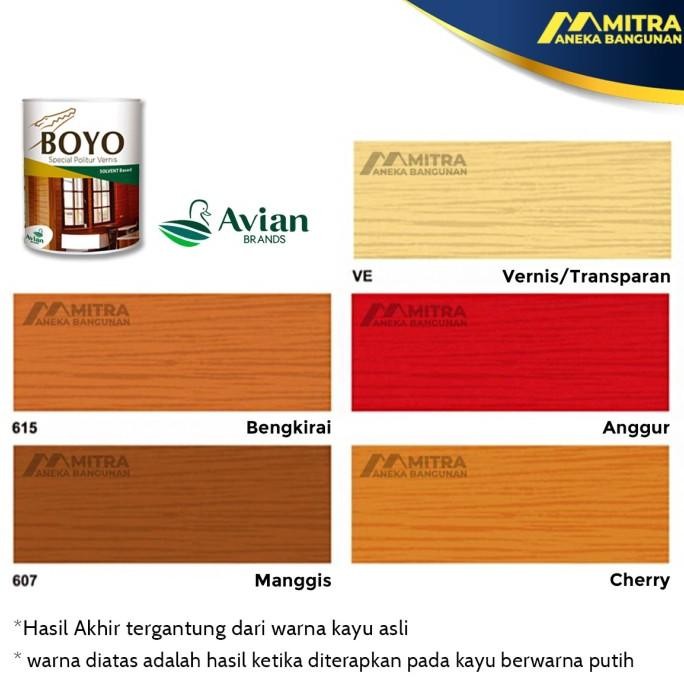 Politur Boyo Avian Anti Rayap Jamur Cat Vernis Plitur Kayu 1 Liter Original Dan Terpercaya