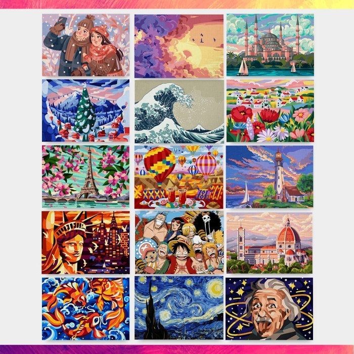 

Paint by Numbers 40x55 cm - Painting kit - by Lukis Yuk