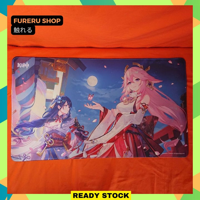 Genshin Impact Yae Miko Raiden Shogun Genshin When the Sakura Blossom Mousepad