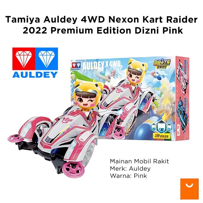 Tamiya Auldey 4WD Nexon Kart Raider 2022 Premium Edition Dizni Pink