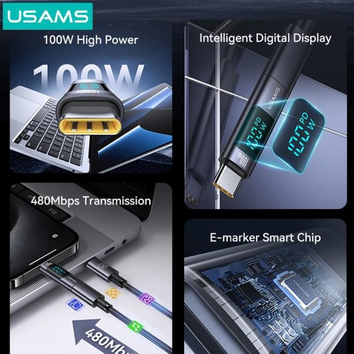 Promo Usams Au18 Adapter Converter Type C To Lightning - Type C To Type C