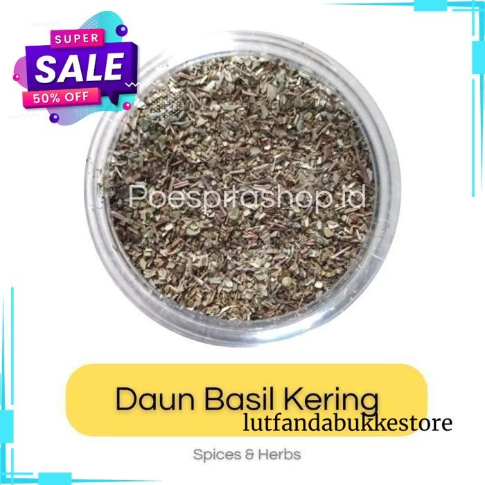 

DAUN BASIL KERING / DRIED BASIL LEAVES / REMPAH HERBA MASAKAN TERMURAH !!