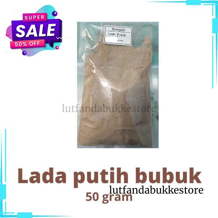 

[50 GR] REMPAH BUBUK LADA PUTIH/ LADA PUTIH BUBUK/ MERICA BUBUK BEST QUALITY !!