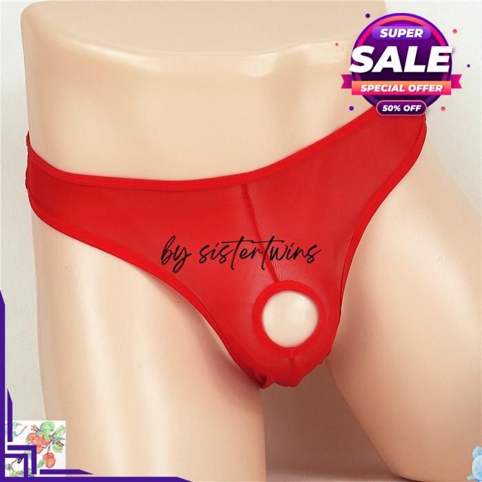 CD PRIA SEXY OPEN TRANSPARAN UNDERWEAR BOXER CELANA Y BY SISTER TWINS STORE HIGHT QUALITY 