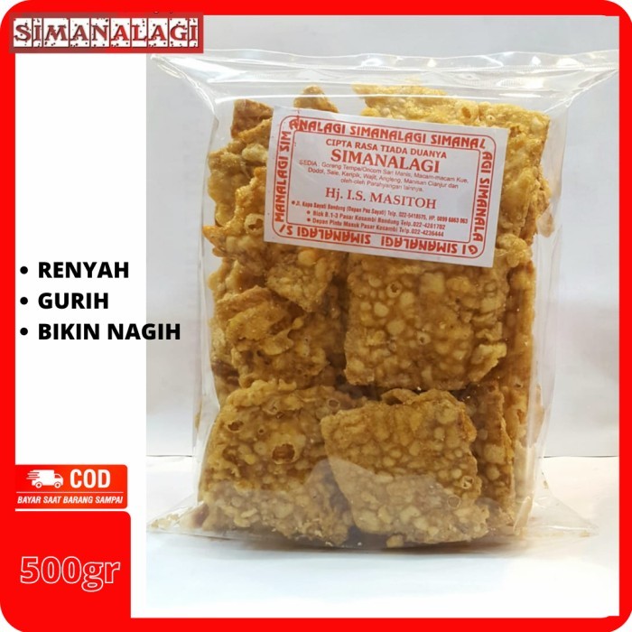 

TERBATAS KRIPIK KERIPIK TEMPE BANDUNG RENYAH MURAH