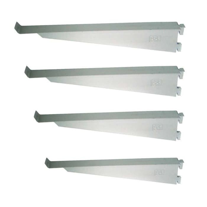TERBARU DAUN BRACKET ALUMINIUM SUBA 35 CM / DAUN BRACKET RAK KACA