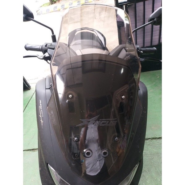 Visor Windshield Nmax Old Modist Nmax Lama Tebal Tinggi Riben Hitam