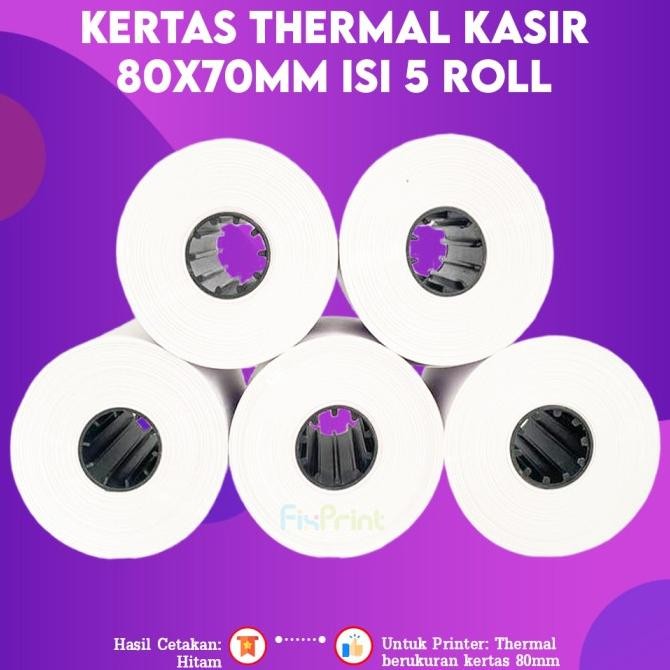 

Sale Kertas Continous Paper Roll 80X80Mm 80X70Mm Kertas Struk Kasir 80X70Mm 80X80Mm Edc Thermal New