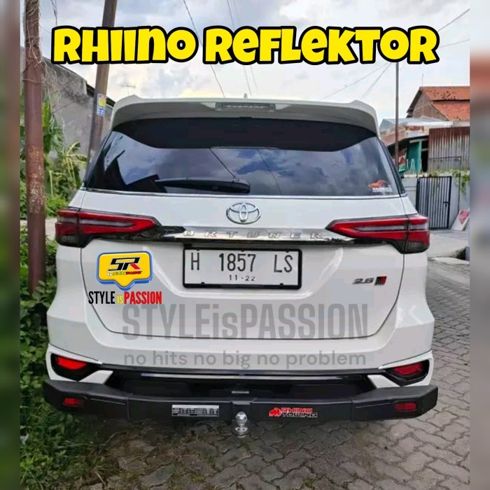 Rear bumper guard rhiinoseries Toyota All New Fortuner VRZ GR Sport