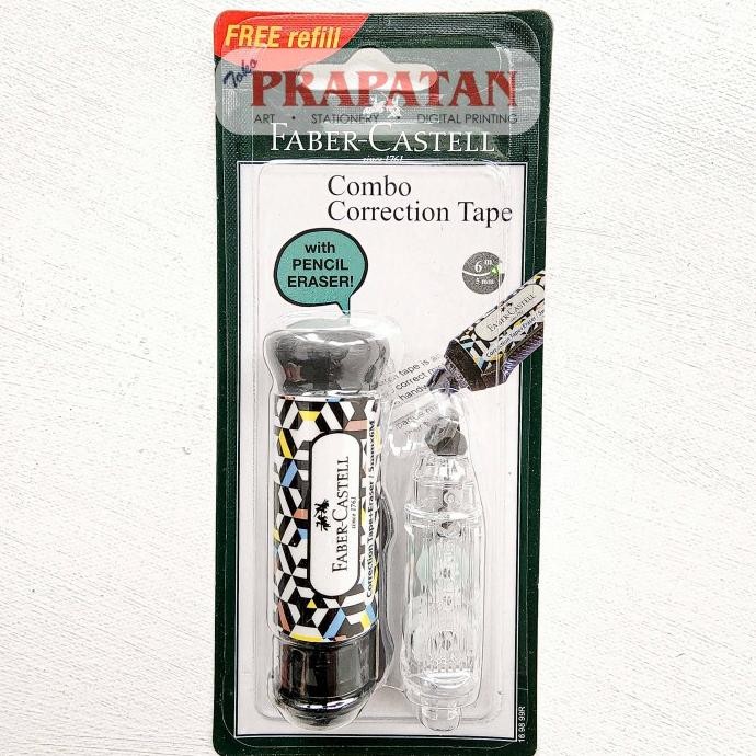

Premium Quality Faber Castell COMBO Correction Tape | Tip Ex Kertas