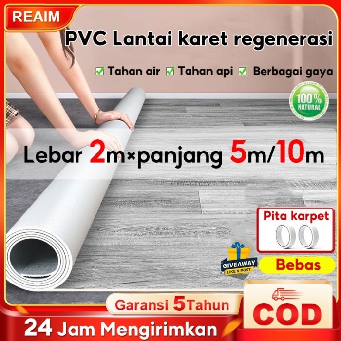 KARPET LANTAI VINYL gulungan TEBAL 1.5 MM Lebar 2 Meter