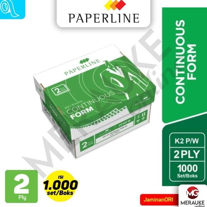 

Sale Continuous Form Paperline 2 Ply K2 P/W (1000 Set Per Box)