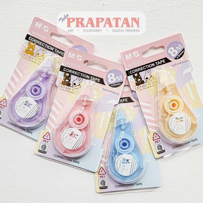 

Eksklusif M&G Gaspard Et Lisa Correction Tape QCT55278 | Tip Ex Kertas
