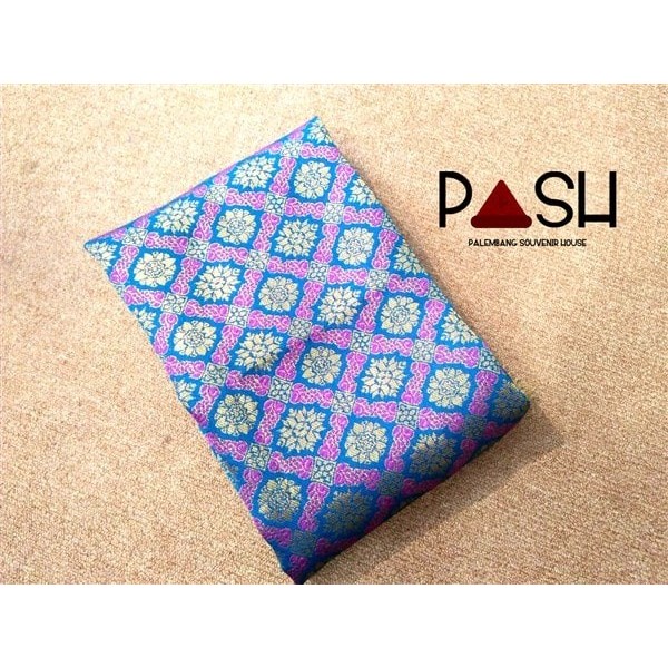Songket Palembang Motif Nampan Perak Toska