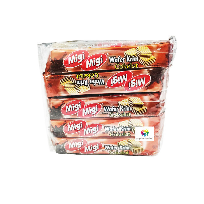 

PRODUK TERBATAS Migi Migi Wafer Krim PACK (isi 10 pcs)