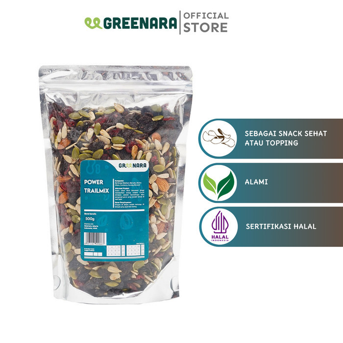 

EKSLUSIF Greenara Power Trail Mix 500gr / Snack Sehat