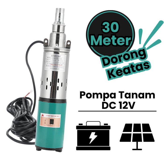 Pompa Satelit Mini Dc 12V Pompa Tanam Celup Sumur 30 Meter Pompa Sibel