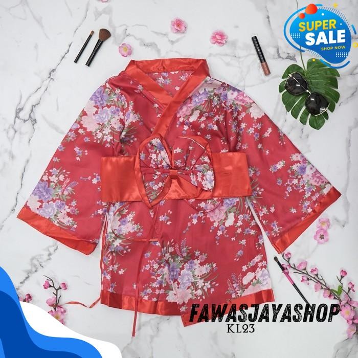 SET KIMONO TIDUR SEKSI JEPANG LINGERIE SEXY NIGHT DRESS COSTUME KL HIGHT CLASS 