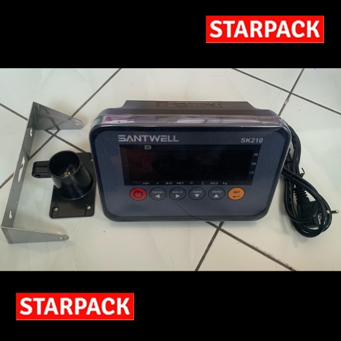 Santwell Sk210 - Digital Loadcell Indicator Ac 220V Rs232 - Tanpa Baterai