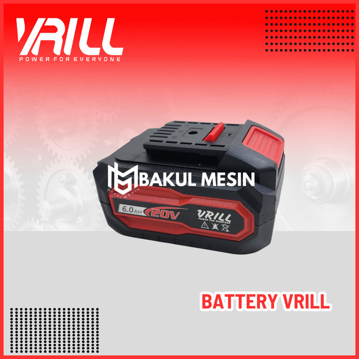 TERMURAH - Baterai Cordless 20V 6.0AH VRILL