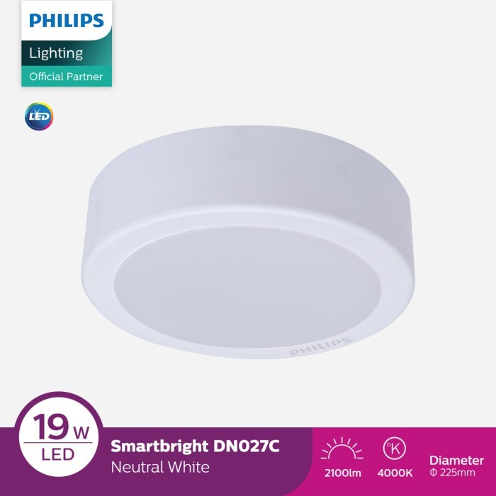 Philips SmartBright Outbow DN027C G3 LED20/NW 19W D225 Semi Putih