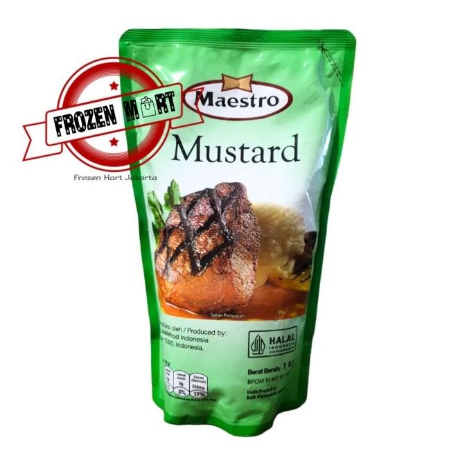 

MAESTRO Mustard / Mustard Maestro / Saus Bumbu Burger HALAL 1Kg