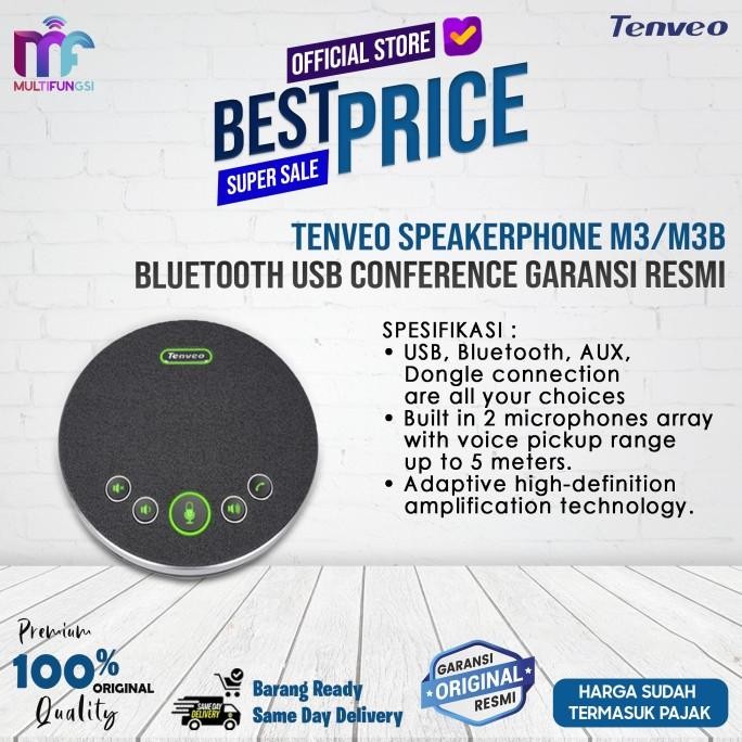 

Tenveo Speakerphone M3 / M3B Bluetooth USB Conference Garansi Resmi