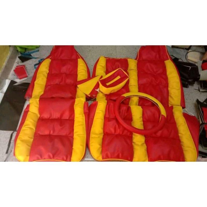 Sarung Jok Mobil Truk Canter/Ragasa (Motif Full Soffa)