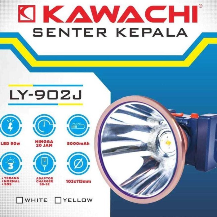 SENTER KEPALA LED KAWACHI LY-902J 90WATT - SUPER TERANG - TAHAN LAMA
