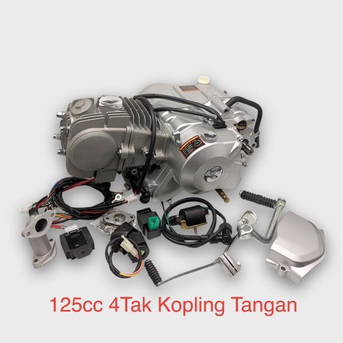 Mesin / Engine 125cc 4 Tak Manual Kopling Tangan Minimoto - Mini Trail - Monkey - Universal [ Leigha