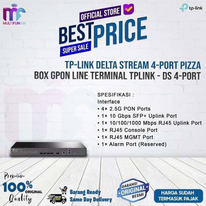 

TP-LINK Delta Stream 4Port 8-Port Pizza-box GPON Line Terminal TPLINK