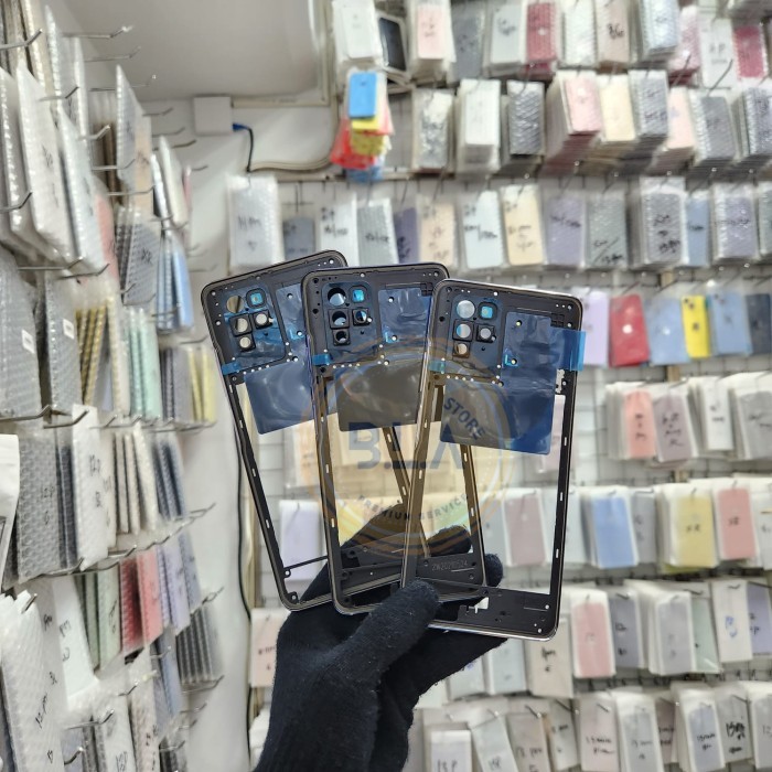 BEZEL TUTUP MESIN CASING - TULANG TENGAH MIDDLE INFINIX NOTE 10 PRO