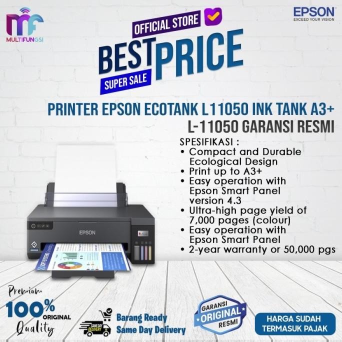 

Printer Epson EcoTank L11050 ( Penngganti L1300) A3+ L-11050 Original