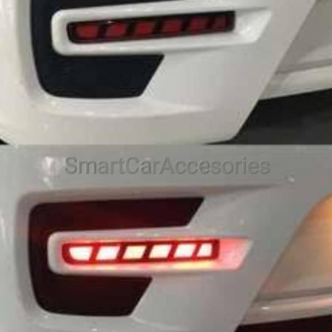 LED Lampu Reflektor Bemper Belakang Mobil Agya Ayla 2018-2023
