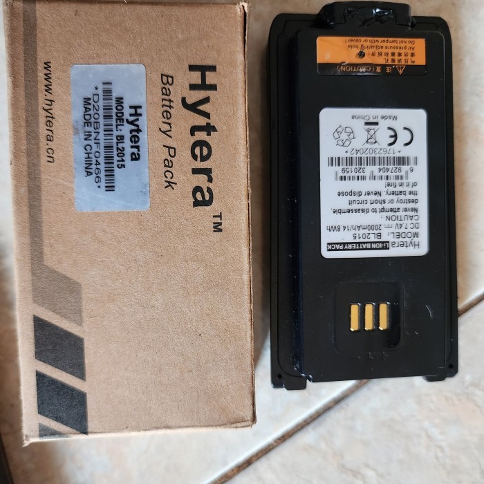 BATTERAI BATTERY HYTERA BL 2015 PD788G PD988G 2000MAH NEW MURAH