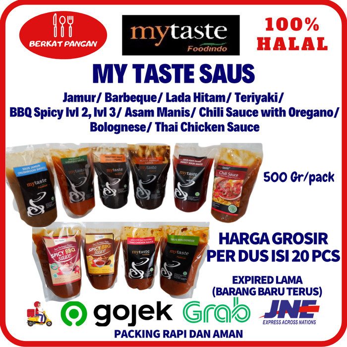 

Dus Isi 20Pcs-Mytaste Saus Jamur / Bare/ Lada Hitam / Teriyaki Dll