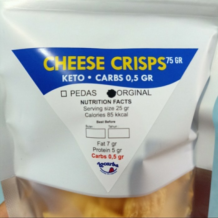 

Ready Gas!!! Keju Panggang Low Carb Cemilan Sehat Keto Friendly 75Gr